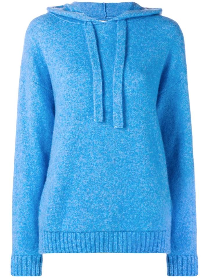 Laneus Fine Knit Hoodie - Blue
