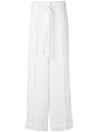 Gloria Coelho - Wide Leg Trousers - Women - Polyester - 36, Women's, White, Polyester