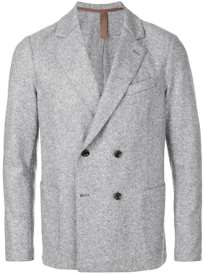 Eleventy Double-breasted Blazer - Grey