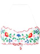 Libra Bikini Top - Women - Polyamide/spandex/elastane - L, White, Polyamide/spandex/elastane, Mc2 Saint Barth