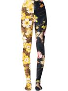 Richard Quinn Floral Panelled Leggings - Black