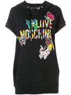 Love Moschino Butterfly Hooded Dress - Black