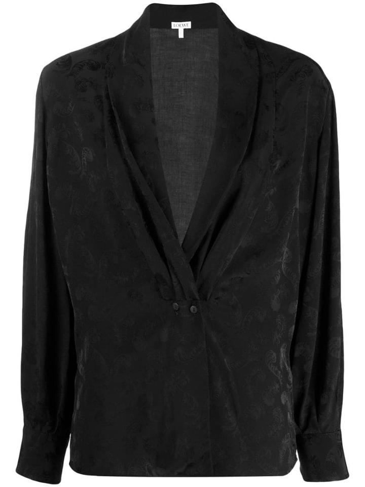 Loewe Paisley Buttoned Top - Black