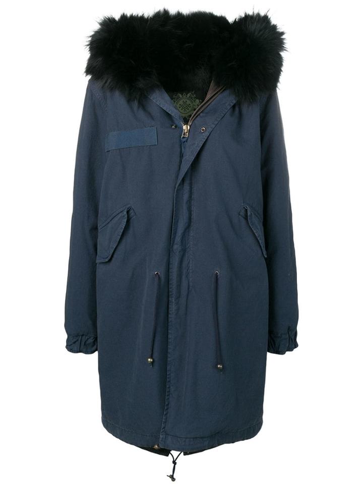 Mr & Mrs Italy Fur-lined Parka - Blue
