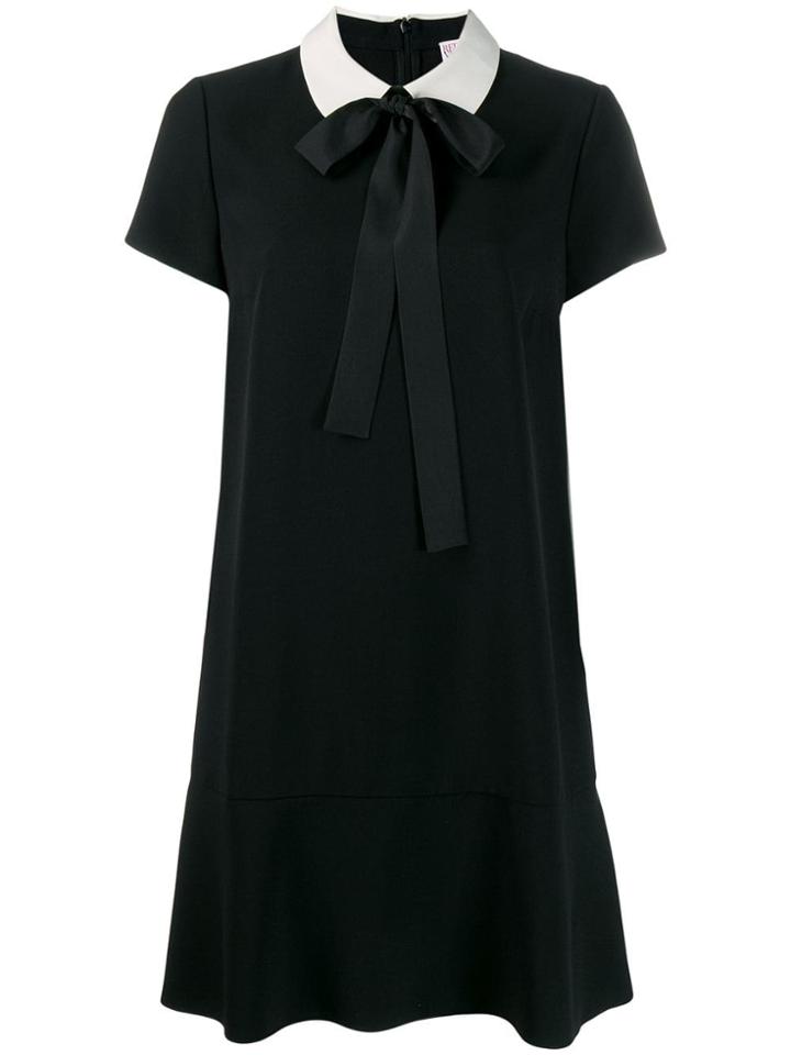 Red Valentino Collared T-shirt Dress - Black