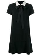 Red Valentino Collared T-shirt Dress - Black