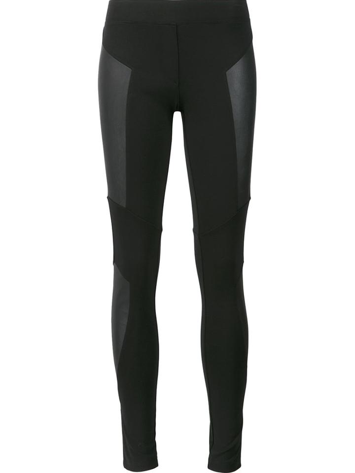 Philipp Plein 'keep Cool' Trousers, Women's, Size: Small, Black, Viscose/polyamide/spandex/elastane/calf Leather