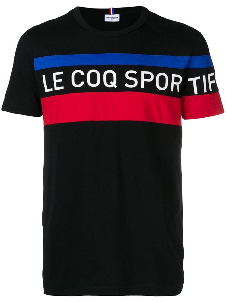 Le Coq Sportif Logo Print T-shirt - Black