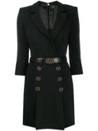 Elisabetta Franchi Blazer-style Mini Dress - Black