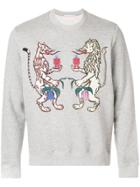 Walter Van Beirendonck Lion Print Sweatshirt - Grey