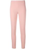 Blumarine - Skinny Trousers - Women - Polyester/spandex/elastane - 38, Pink/purple, Polyester/spandex/elastane