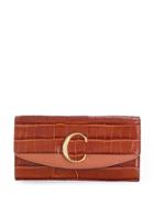 Chloé C Long Wallet - Brown