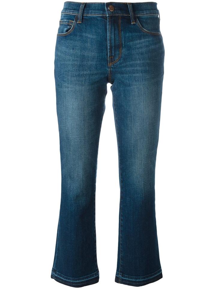 J Brand 'selena' Cropped Skinny Jeans, Women's, Size: 27, Blue, Cotton/spandex/elastane