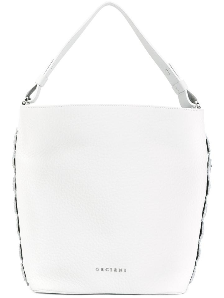 Orciani Cuba Petite Fleurs Tote - White