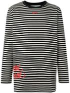 Off-white Mirror Striped Sweatshirt, Men's, Size: Small, Black, Cotton