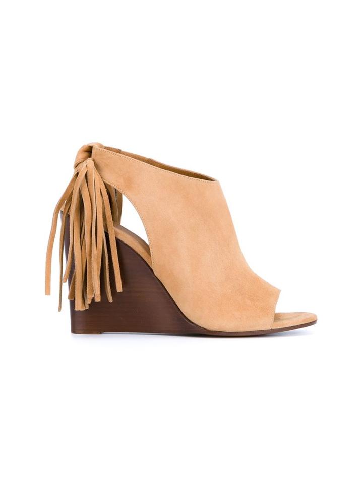 Chloé Wedge Fringed Sandals