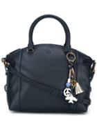 Tory Burch Hanging Tassel Tote, Women's, Blue, Leather
