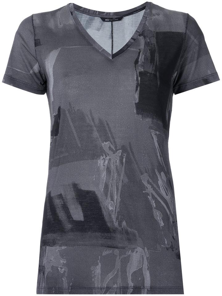 Uma Raquel Davidowicz - Printed T-shirt - Women - Viscose - Gg, Grey, Viscose