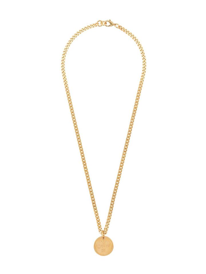 Off-white Logo Pendant Necklace - Gold