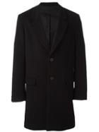 Ami Alexandre Mattiussi Classic Mid Coat, Men's, Size: 54, Black, Wool/cashmere/cotton/acetate