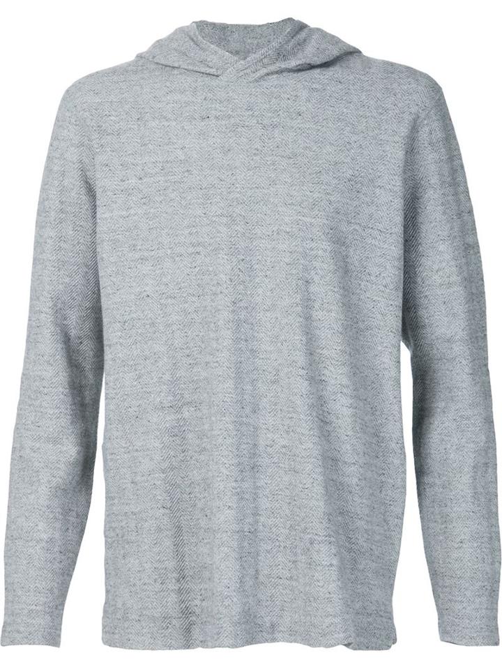 Wings+horns Textured Hoodie