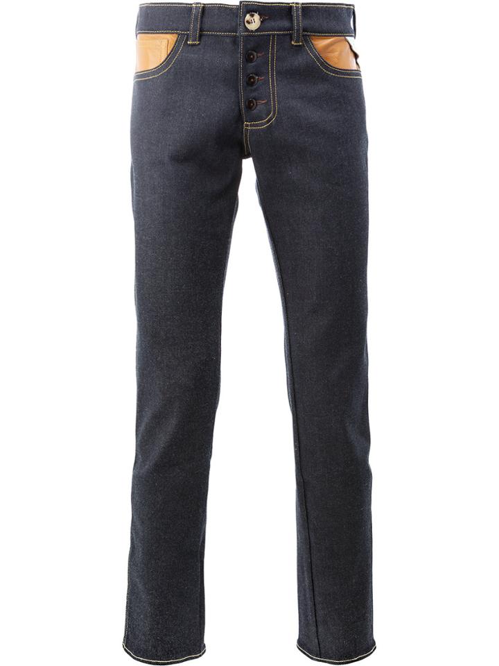 Wales Bonner Contrast Pocket Jeans - Blue