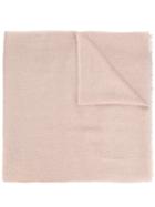 Brunello Cucinelli - Knitted Fringe Scarf - Women - Silk/polyamide/cashmere/alpaca - One Size, Pink/purple, Silk/polyamide/cashmere/alpaca