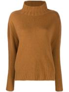 Aragona Turtle Neck Jumper - Brown