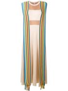 Loewe Stripe Bands Knit Dress - Neutrals