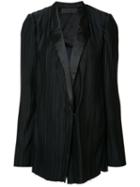 Haider Ackermann - Pleated Blazer - Women - Polyester - 34, Black, Polyester