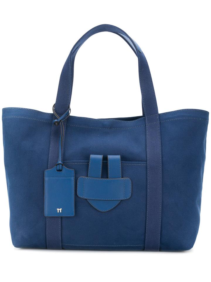 Tila March Simple Large Tote Bag - Blue