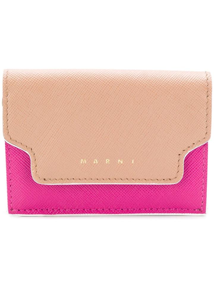Marni Foldover Wallet - Nude & Neutrals