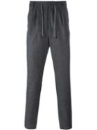 Brunello Cucinelli Drawstring Trousers, Men's, Size: 46, Grey, Cotton/wool