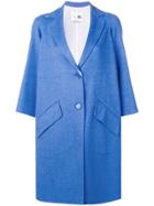 Manzoni 24 3/4 Sleeve Midi Coat - Blue