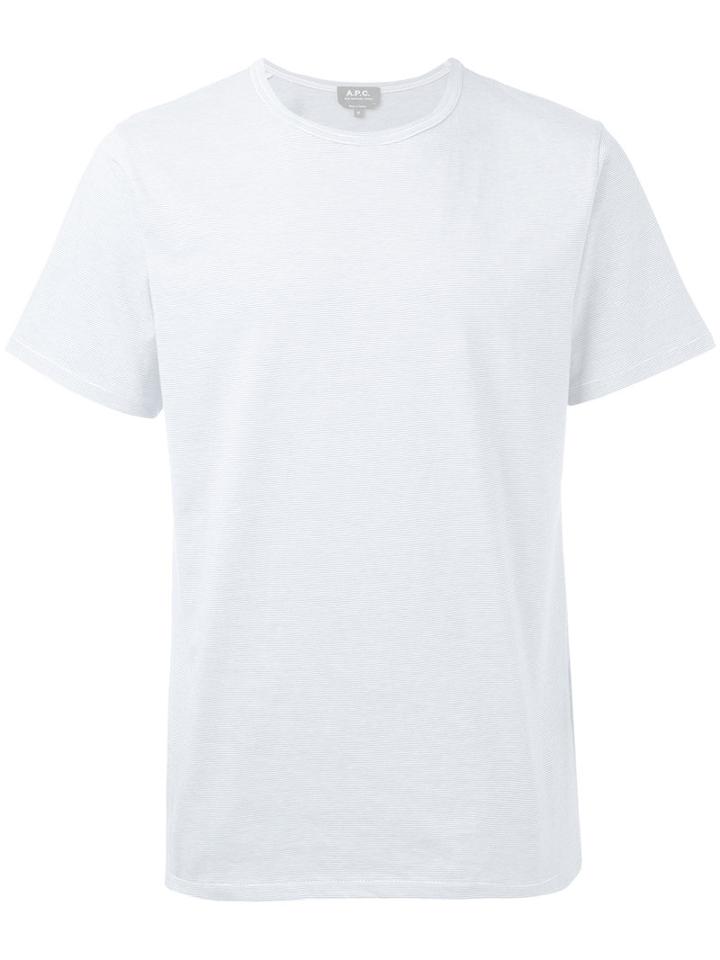 A.p.c. - Classic Plain T-shirt - Men - Cotton - Xxl, Blue, Cotton