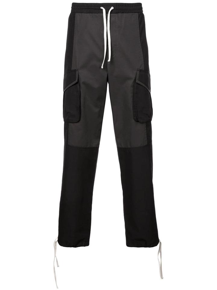 Iise Straight Cargo Pants - Black
