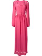 P.a.r.o.s.h. Selene Dress, Women's, Pink/purple, Silk/polyester