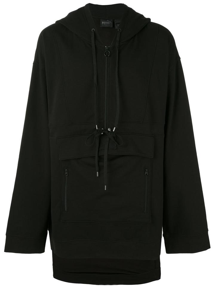 Fenty X Puma - Fenty Hooded Sweatshirt - Women - Cotton/polyester/spandex/elastane - M, Black, Cotton/polyester/spandex/elastane