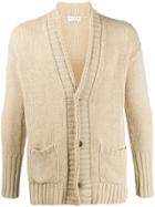 Ma'ry'ya V-neck Button Cardigan - Neutrals