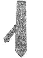 Etro Paisley Print Tie - Black