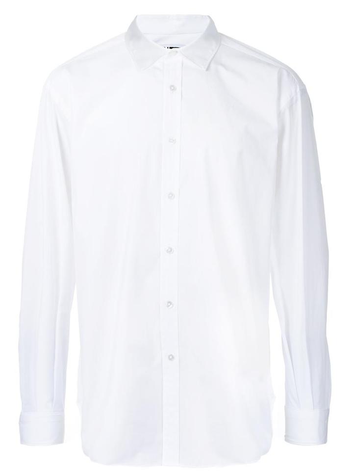 H Beauty & Youth. Classic Shirt, Men's, Size: Small, White, Cotton