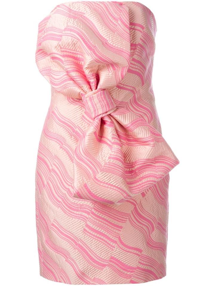 Boutique Moschino Bow Detail Strapless Dress