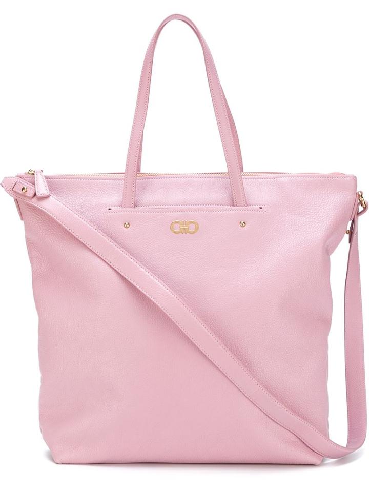 Salvatore Ferragamo Tall Zipped Tote