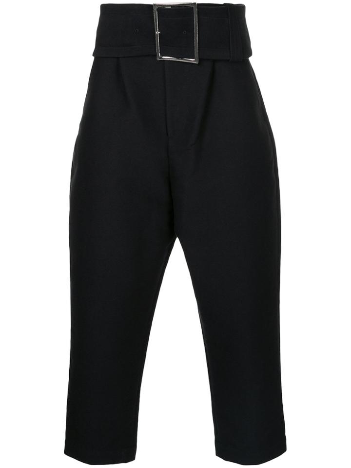 Maison Mihara Yasuhiro Wide Belt Taperd Pants - Black