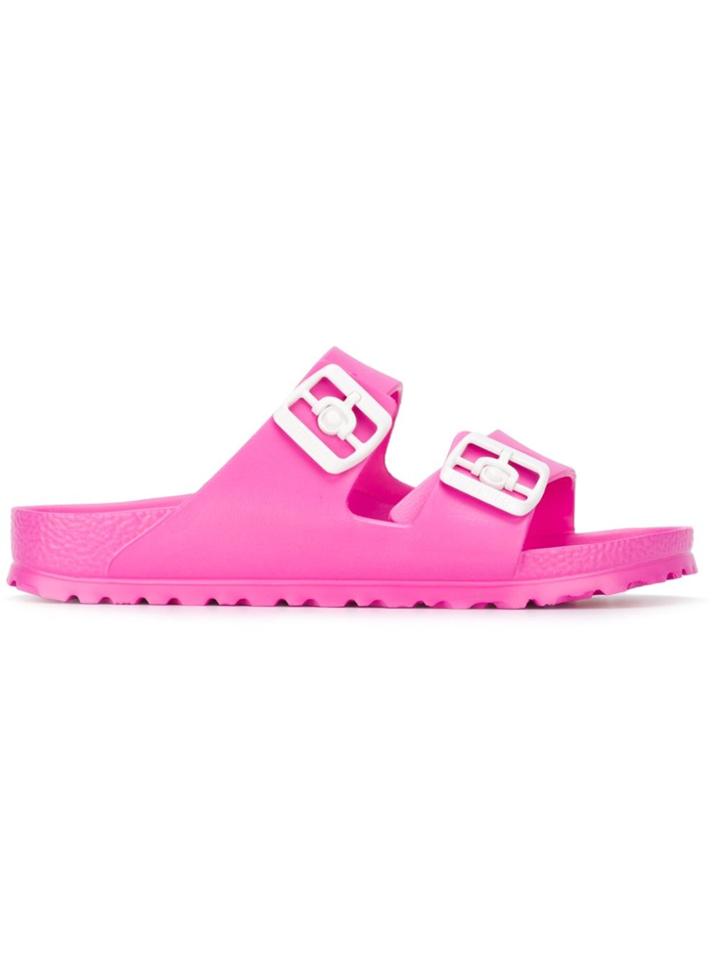 Birkenstock Rubber Slider Sandals - Pink & Purple