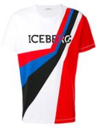Iceberg Graphic Logo Print T-shirt, Size: Small, White, Cotton