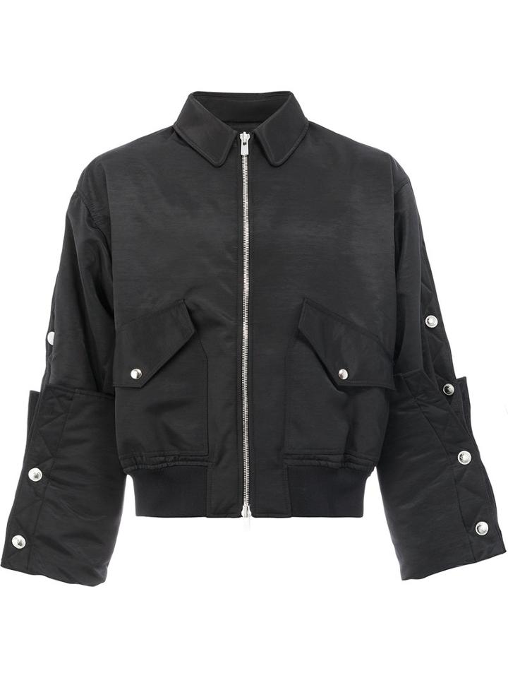 Y / Project - Embellished Bomber Jacket - Unisex - Polyester/acetate - M, Black, Polyester/acetate