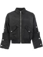 Y / Project - Embellished Bomber Jacket - Unisex - Polyester/acetate - M, Black, Polyester/acetate