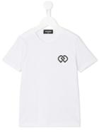 Dsquared2 Kids Chest Logo Print T-shirt, Girl's, Size: 10 Yrs, White