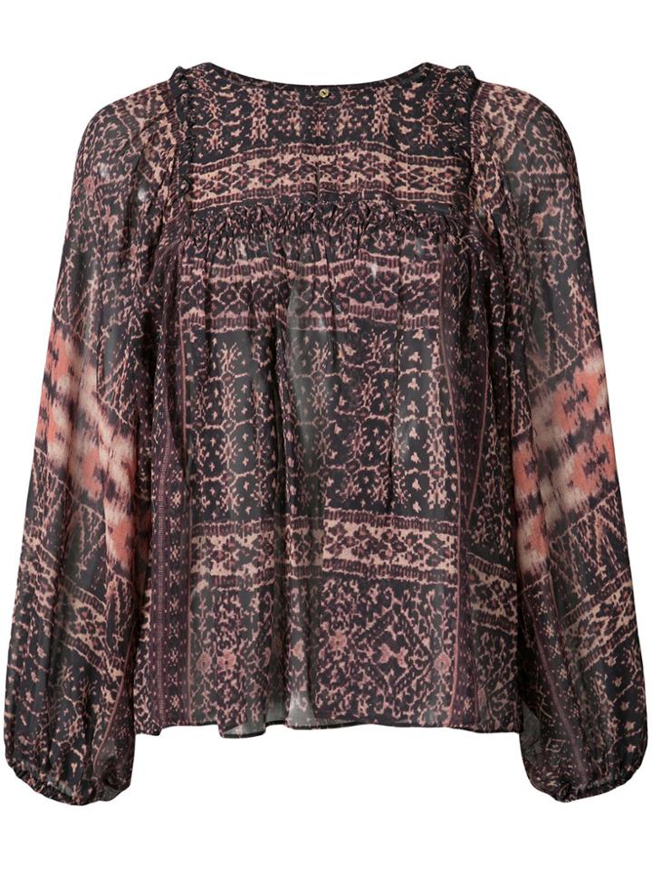 Ulla Johnson Floaty Printed Blouse - Brown